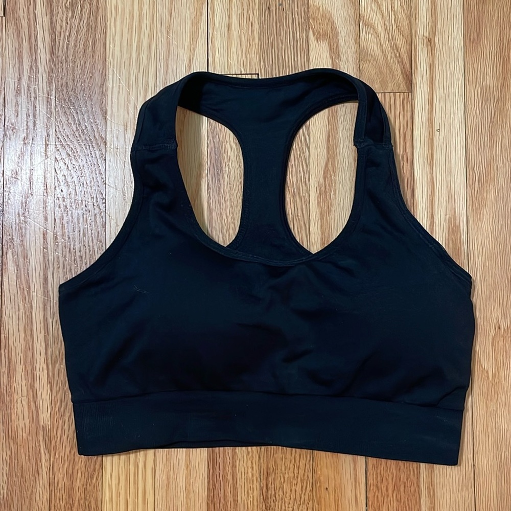 NVGTN Black Racerback Sports Bra